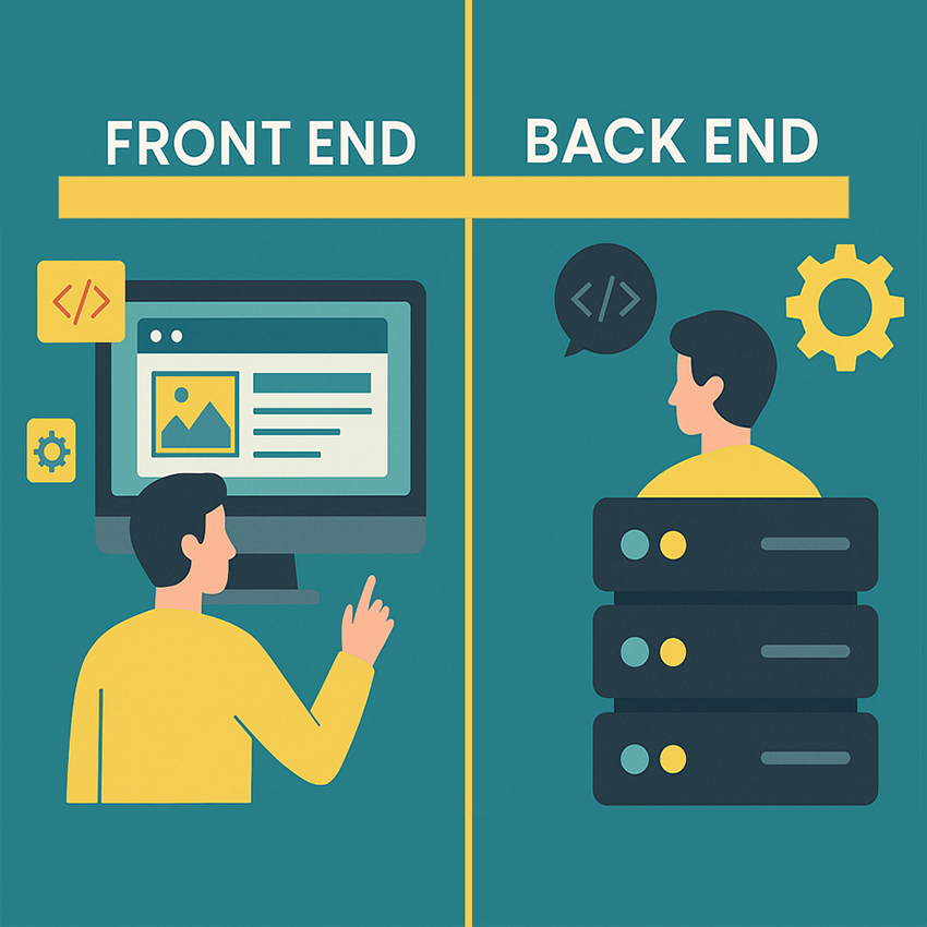 تفاوت Front End و Back End در طراحی سایت همراه با آموزش نرم افزار هلو برای یادگیری مسیرهای طراحی سایت